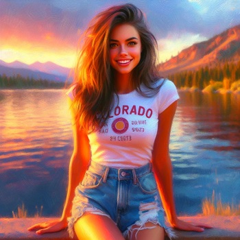 Colorado Lake T-Shirt And Denim Art Collection